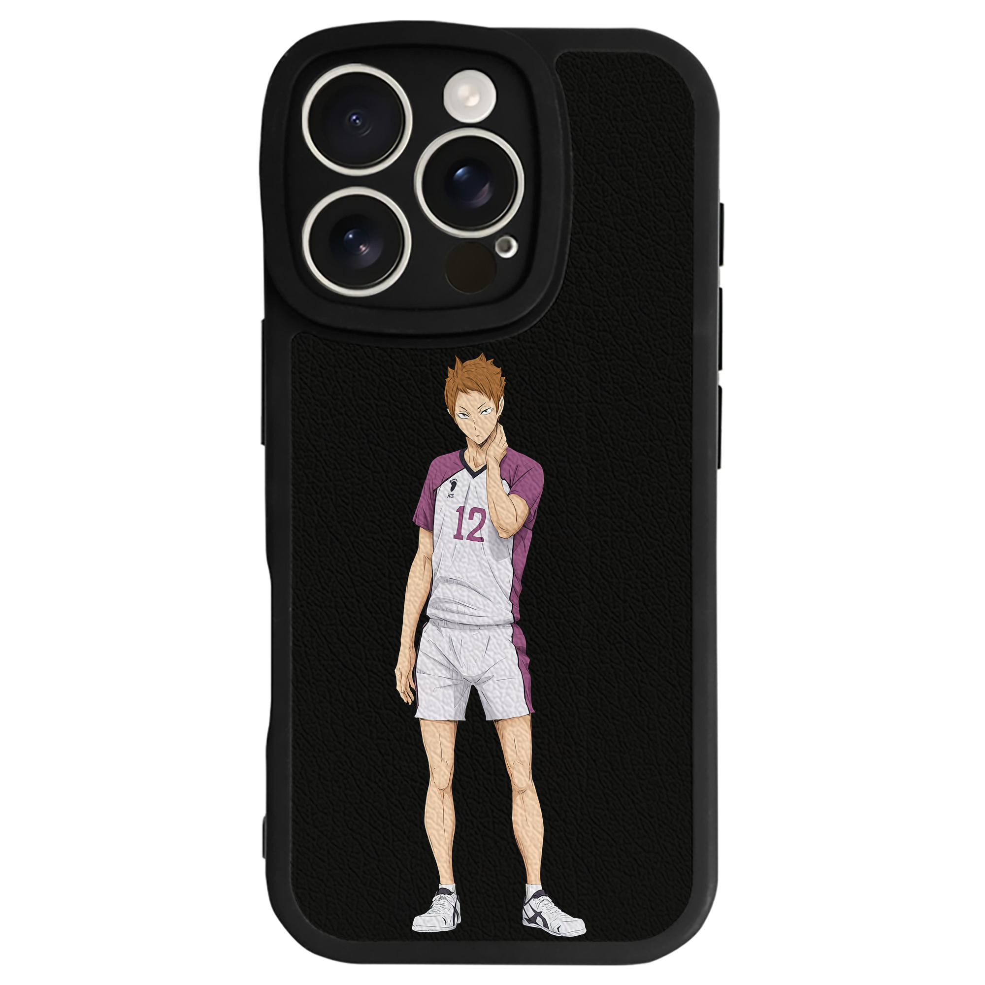 （画像用） ハイキュー!! Haikyu!! 【iPhone 16シリーズ対応】シリコンスマホケース（レザー調） 材質：シリコン